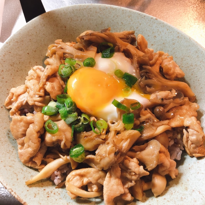 きのこたっぷり豚丼